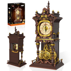 SHAREHB Vintage Swing Clock pendulum in motion enhances desk decor and ambiance.