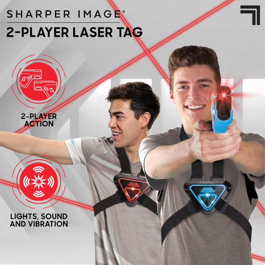 Sharper Image laser-tag armor vest front glowing lights for immersive battles.