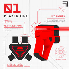 Sharper Image laser-tag game play indoors or outdoors suits any space.