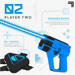 Sharper Image laser-tag vest lights and sensors illuminate during hits.