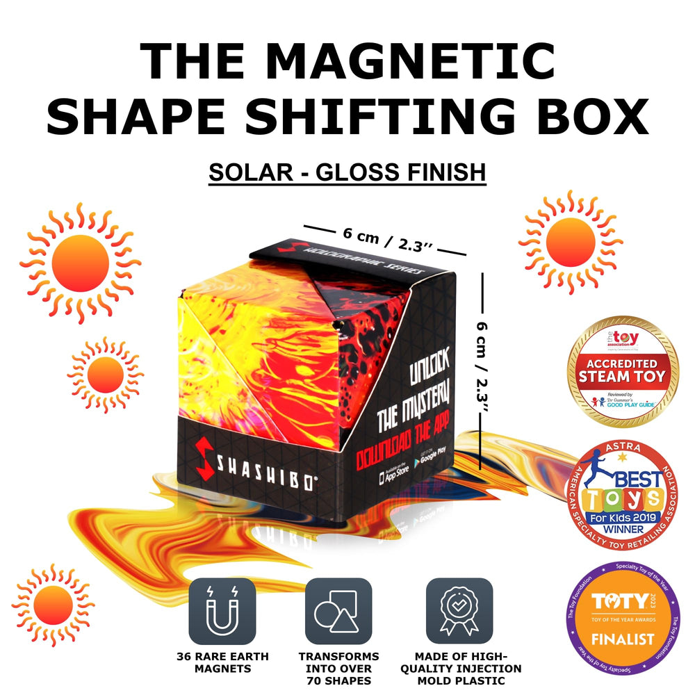 Shashibo 70 shapes magnet toy highlights versatile puzzle play and tactile stimulation