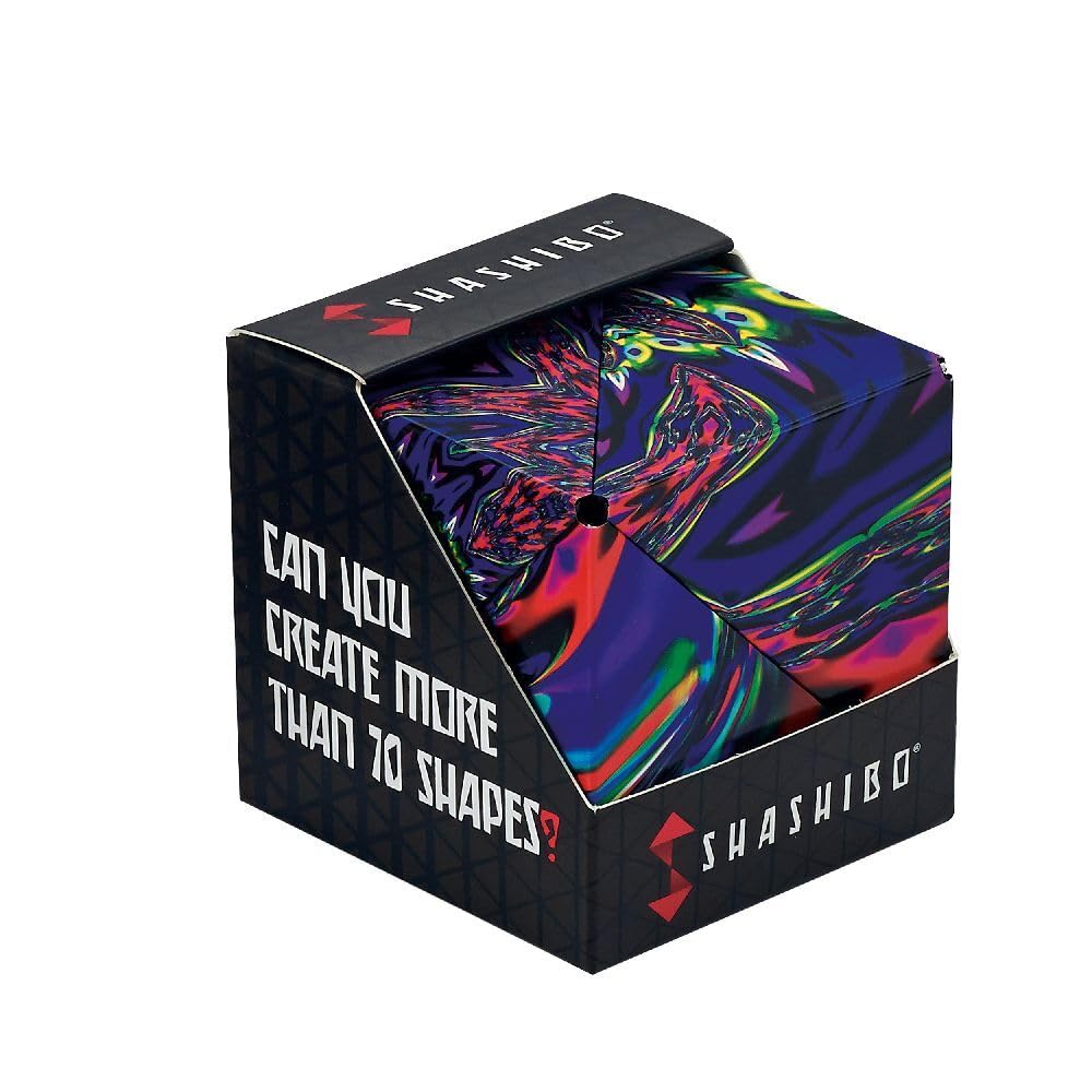 Shashibo award winning design showcased as a sensory fidget tool.