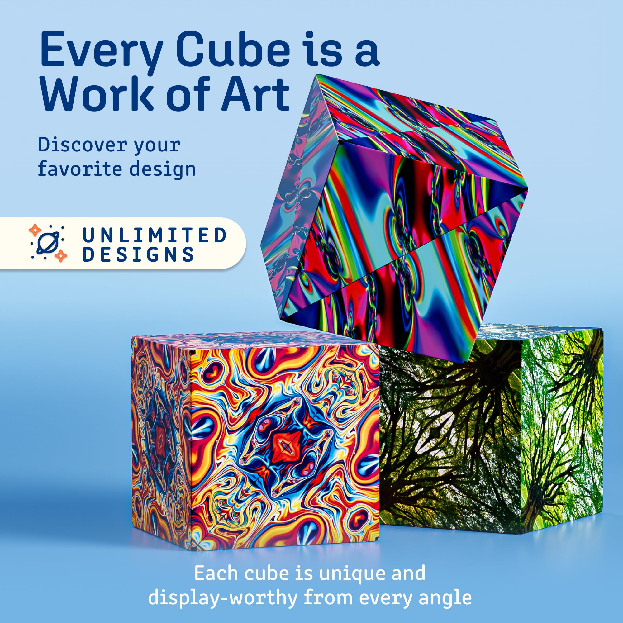 Shashibo award-winning toy recognized for innovative shape-shifting design.