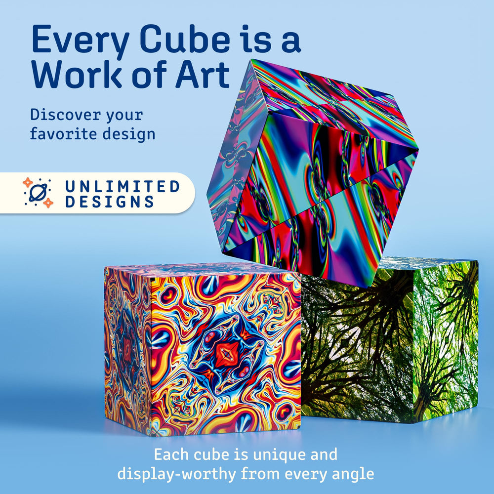 Shashibo award-winning toy recognized for innovative shape-shifting design.