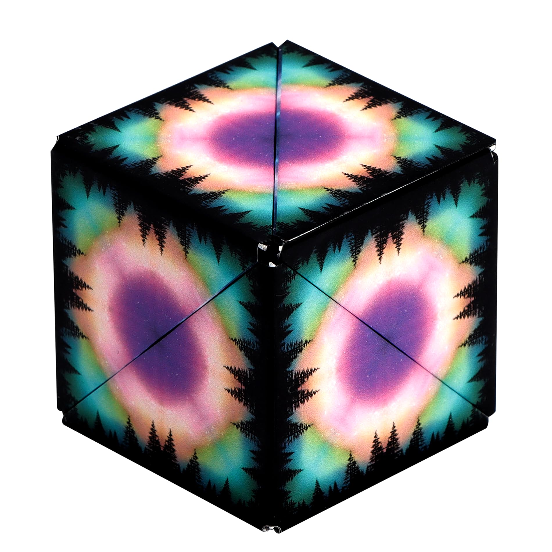 Shashibo compact travel toy fits easily in hand.