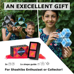 Shashibo connect feature allows building larger magnetic sculptures