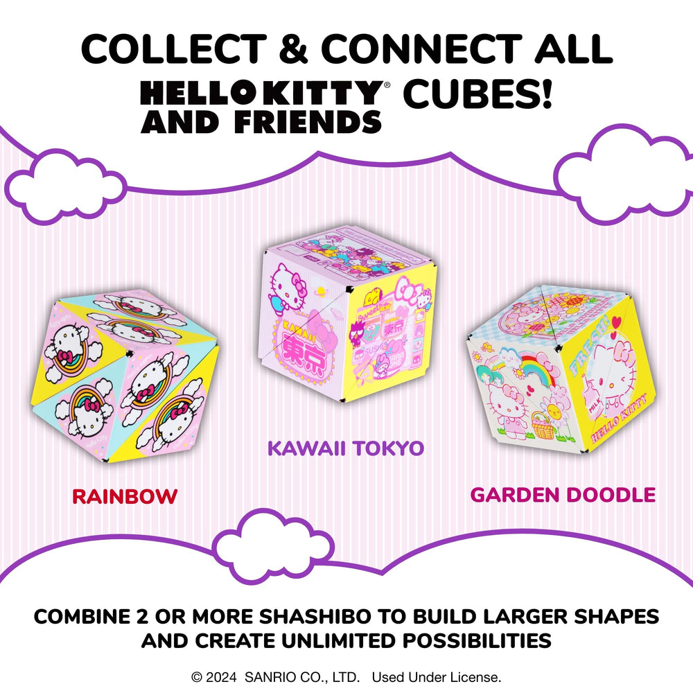 Shashibo connectable cubes—linking for bigger 3D art pieces.