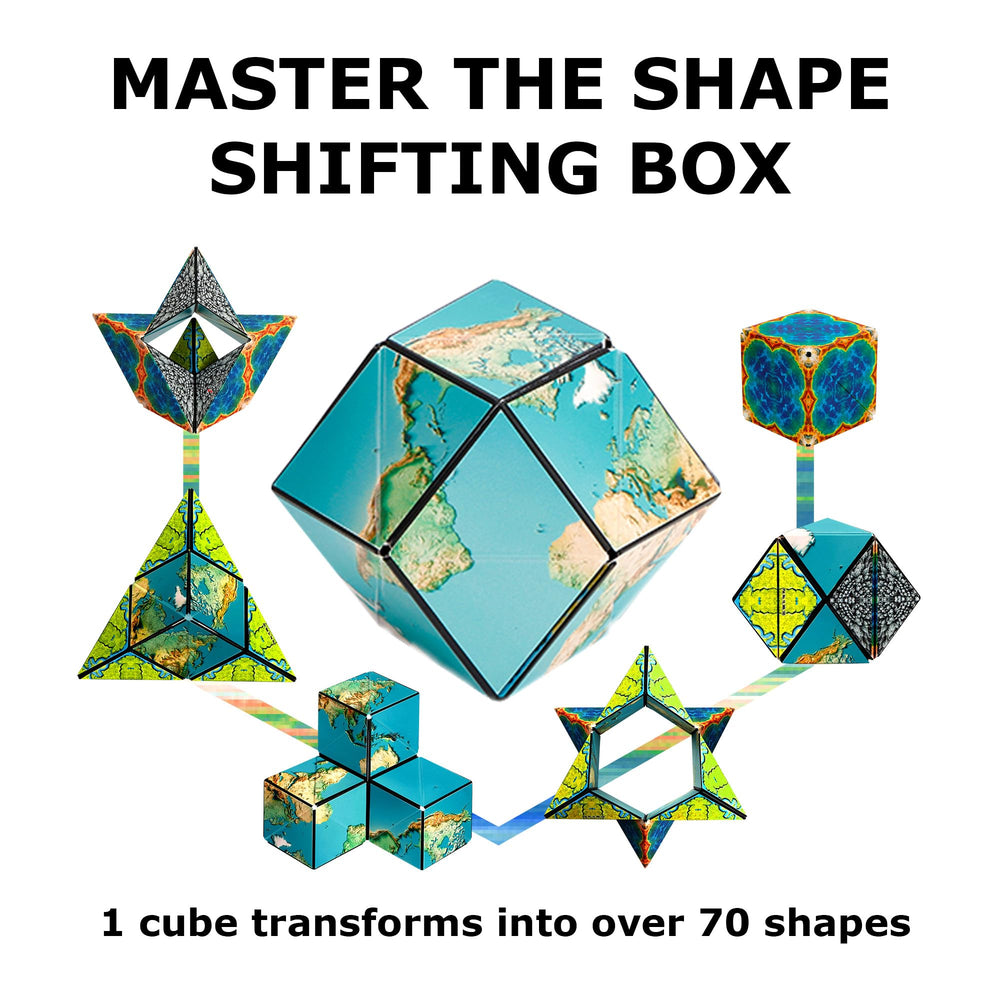 Shashibo durable injection-molded plastic ensures long-lasting play