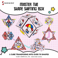 Shashibo Hello Kitty & Friends connect with other cubes to form larger artworks.