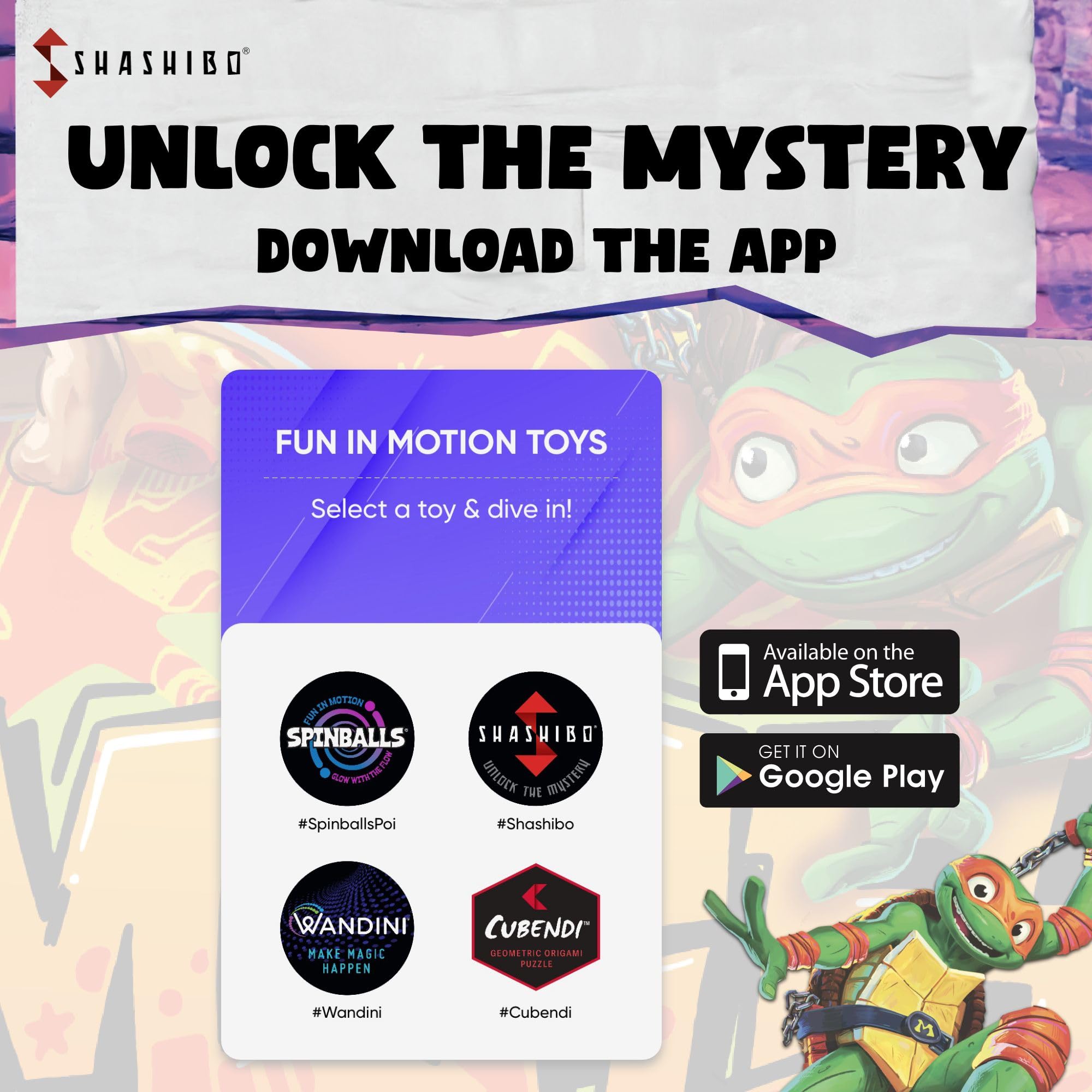 Shashibo Mikey app integration hint for digital play options