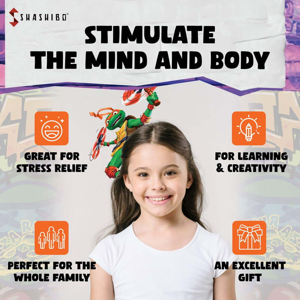 Shashibo Mikey shapes collection display emphasizing variety