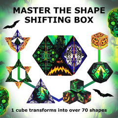Shashibo transforming cube delivers calming, satisfying clicks for stress relief.