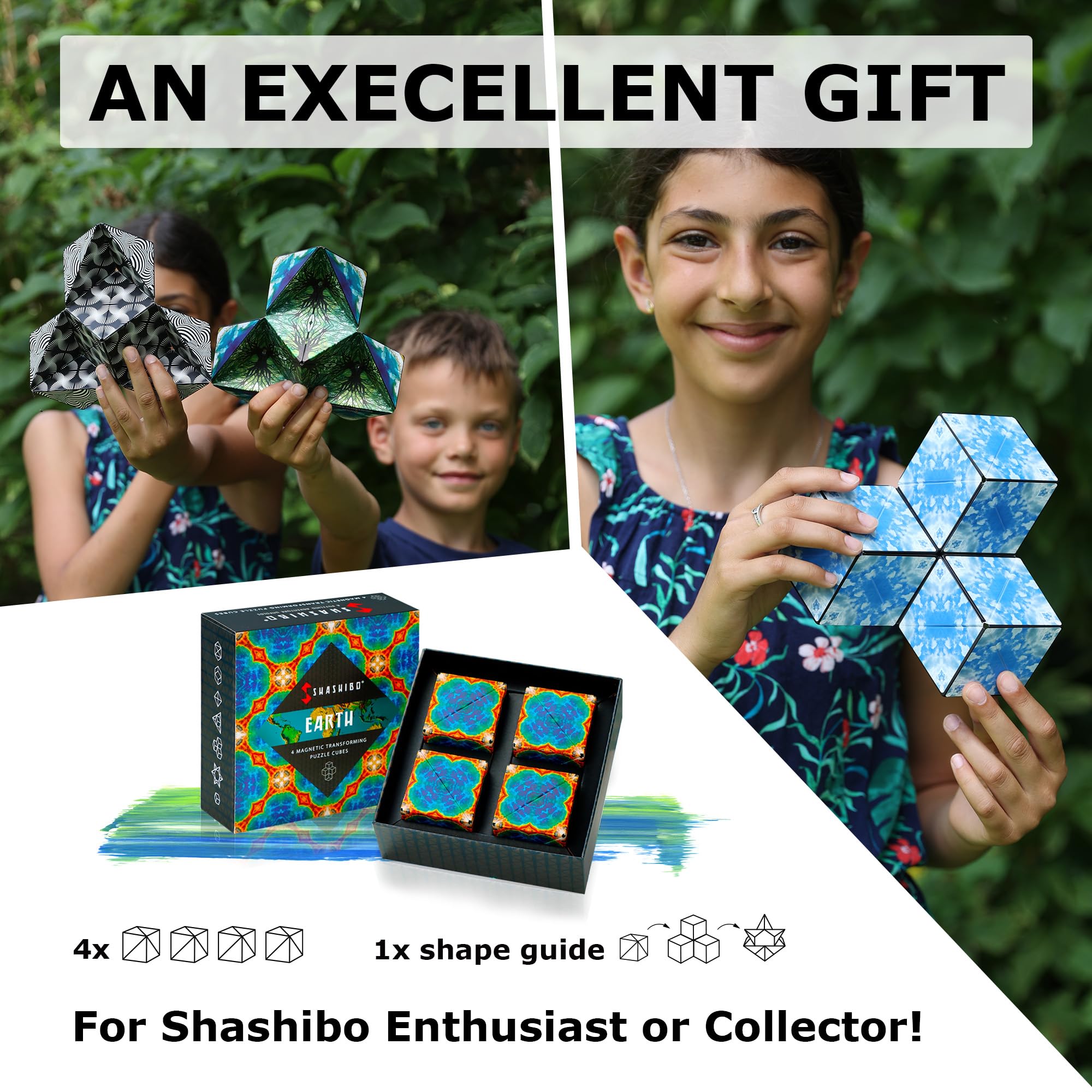Shashibo vibrant artwork patterns provide visual stimulation and variety