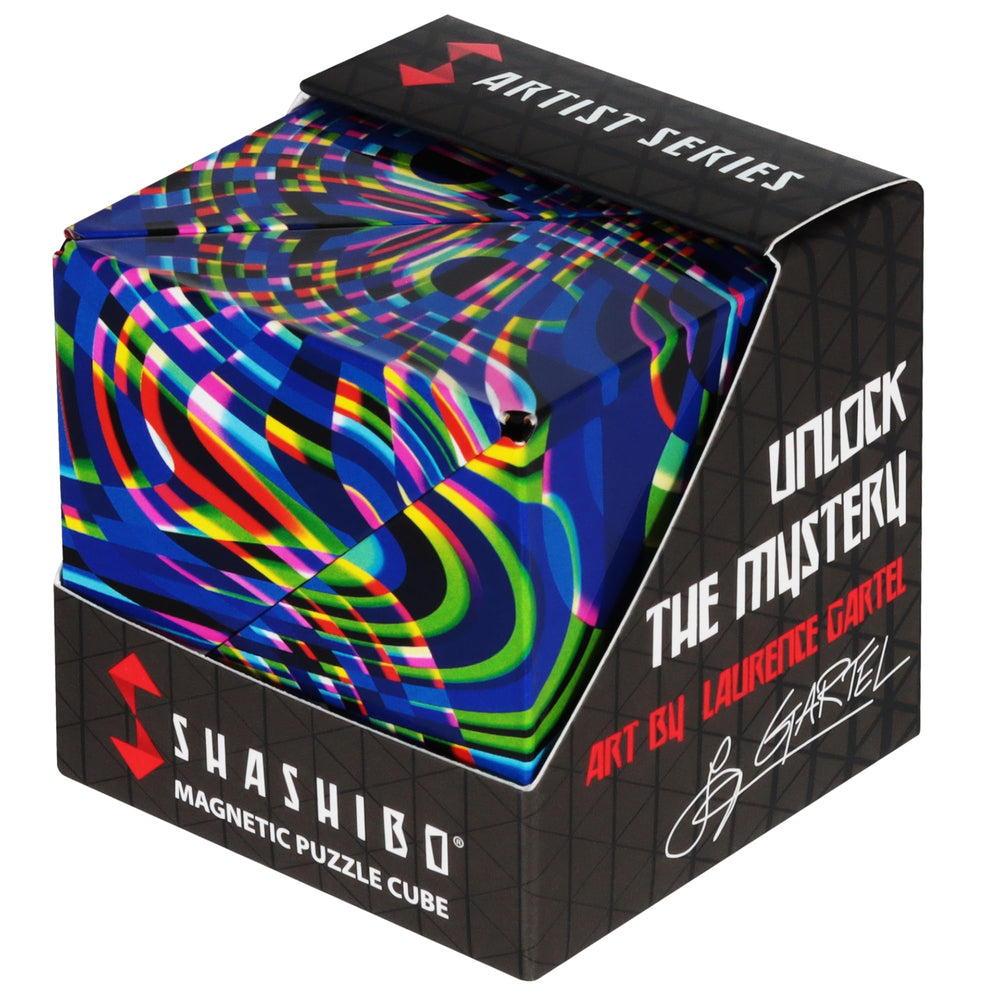 Shashibo Shape Shifting Box overview with 100+ shapes for tactile fun