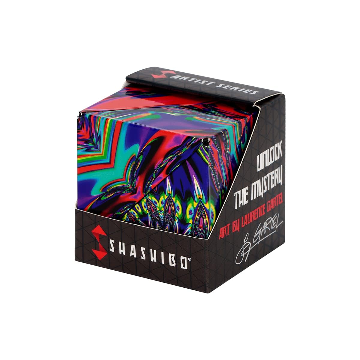 Shashibo Shape Shifting Box transforming into many shapes for creative play.