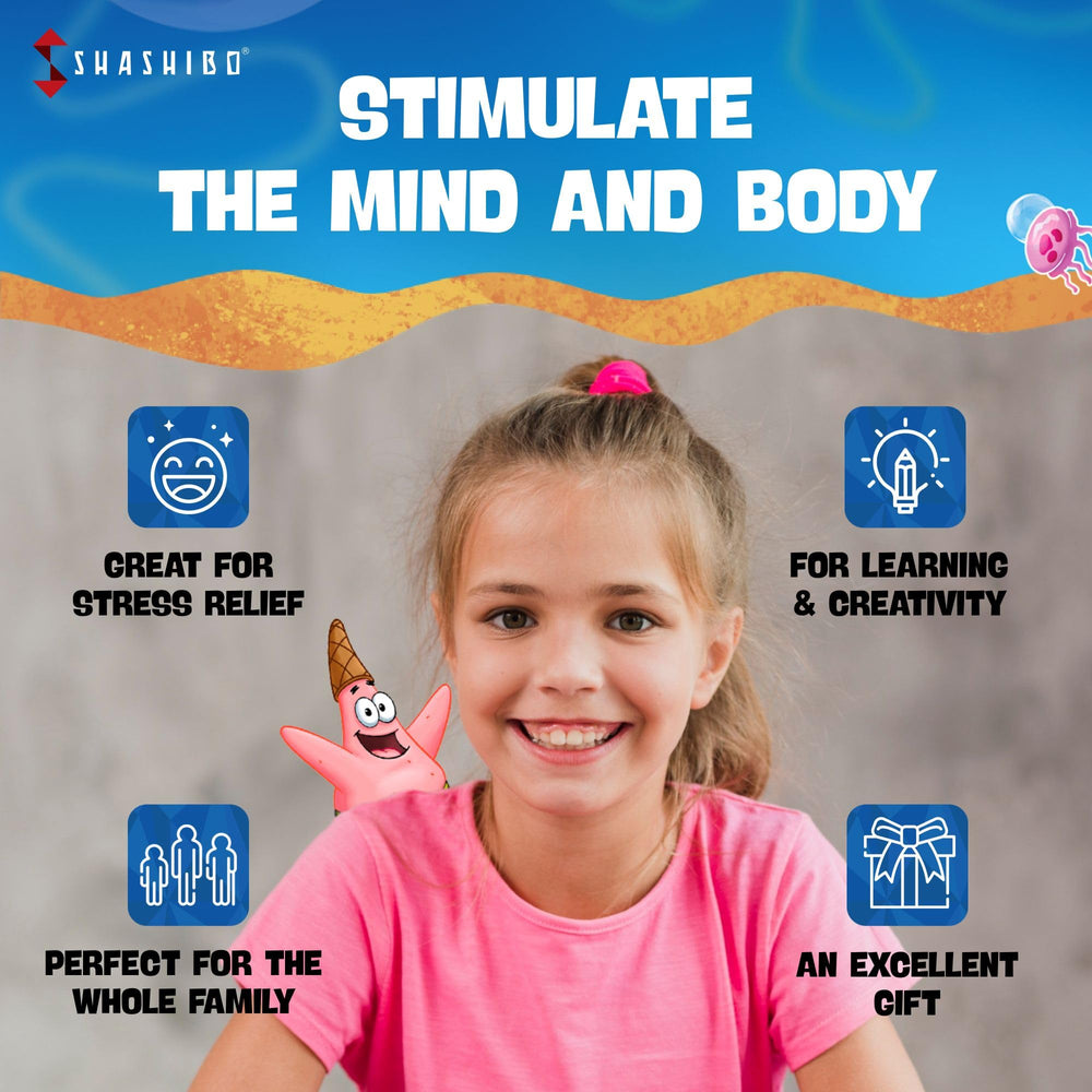 Shashibo SpongeBob magnet system enables limitless connected sculptures and larger brain teasers.