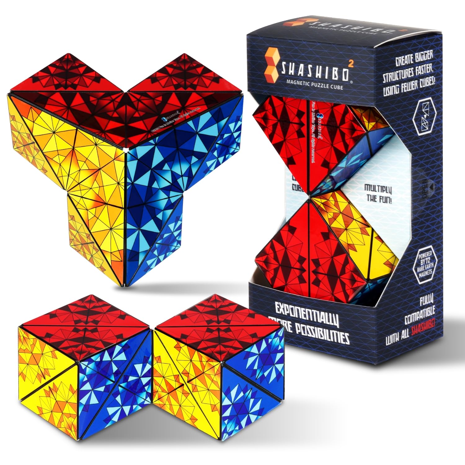 Shashibo Squared Box magnetic puzzle for creative play and focus.