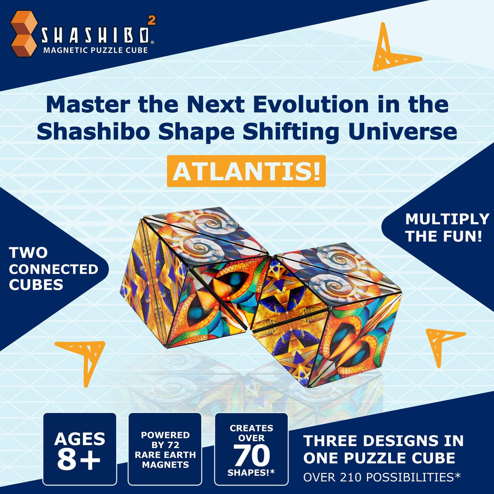 Shashibo Squared magnets in action enabling creative shape configurations