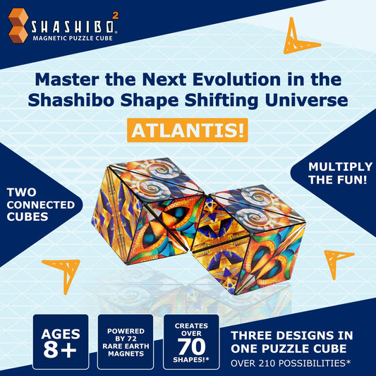 Shashibo Squared magnets in action enabling creative shape configurations
