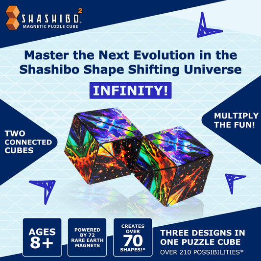 Shashibo Squared offers over 70 shapes for creative exploration and collection