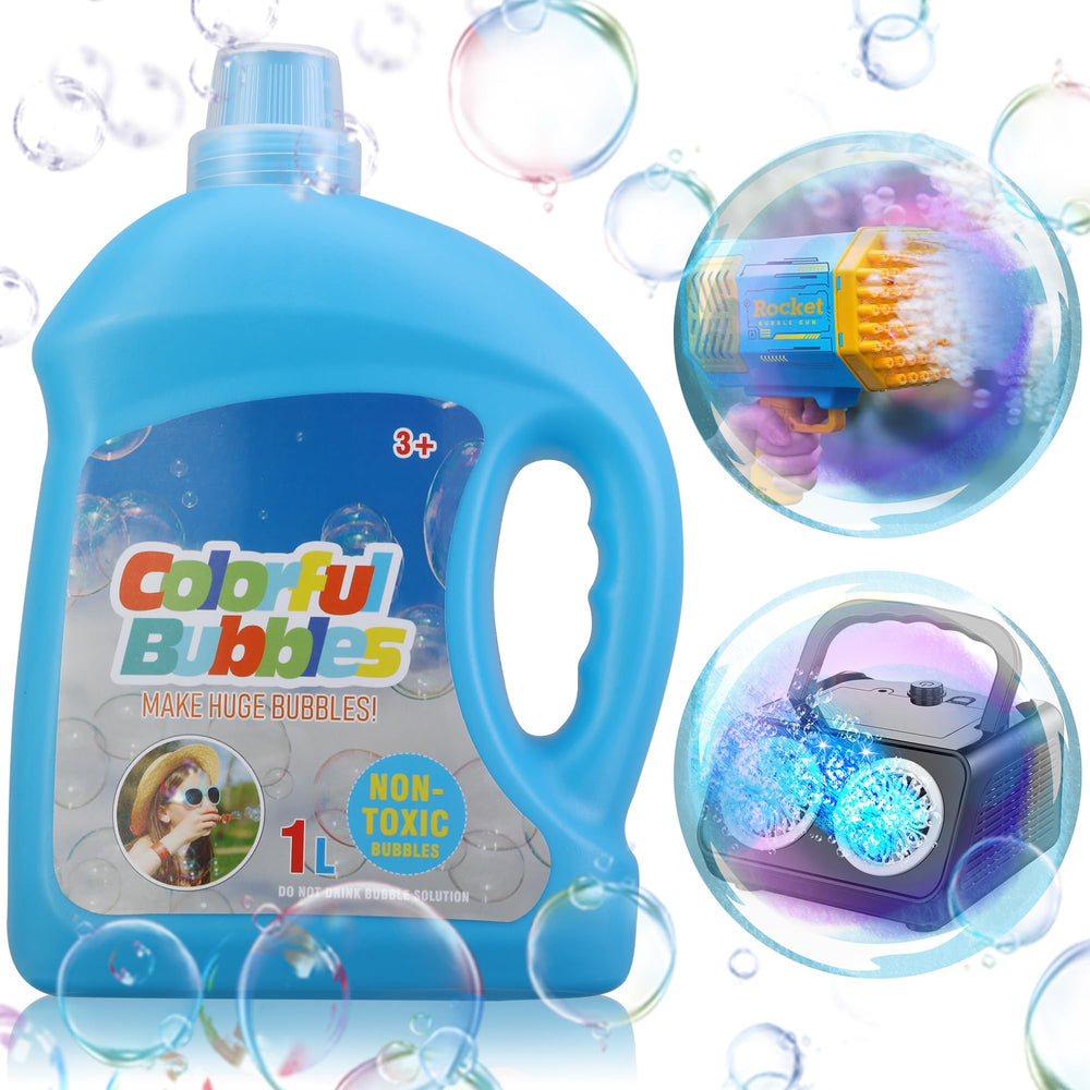 SHCKE Concentrated Bubble Solution 1L bottle ideal for long-lasting bubble play