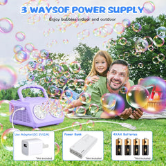 SHCKE durable ABS body ensures safe, reliable bubble fun for kids.