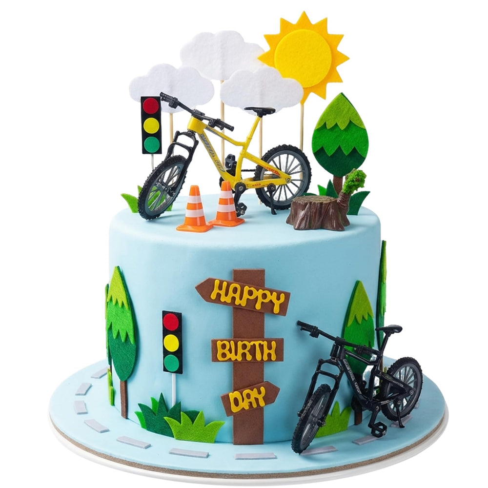 She Said Okurrr bicycle cake toppers collection adds playful bike detail for a bike-themed birthday.