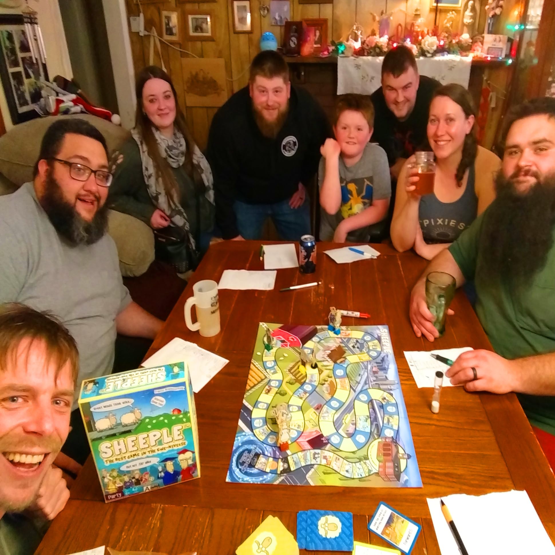 SHEEPLE winner celebration with a cheerful glow.
