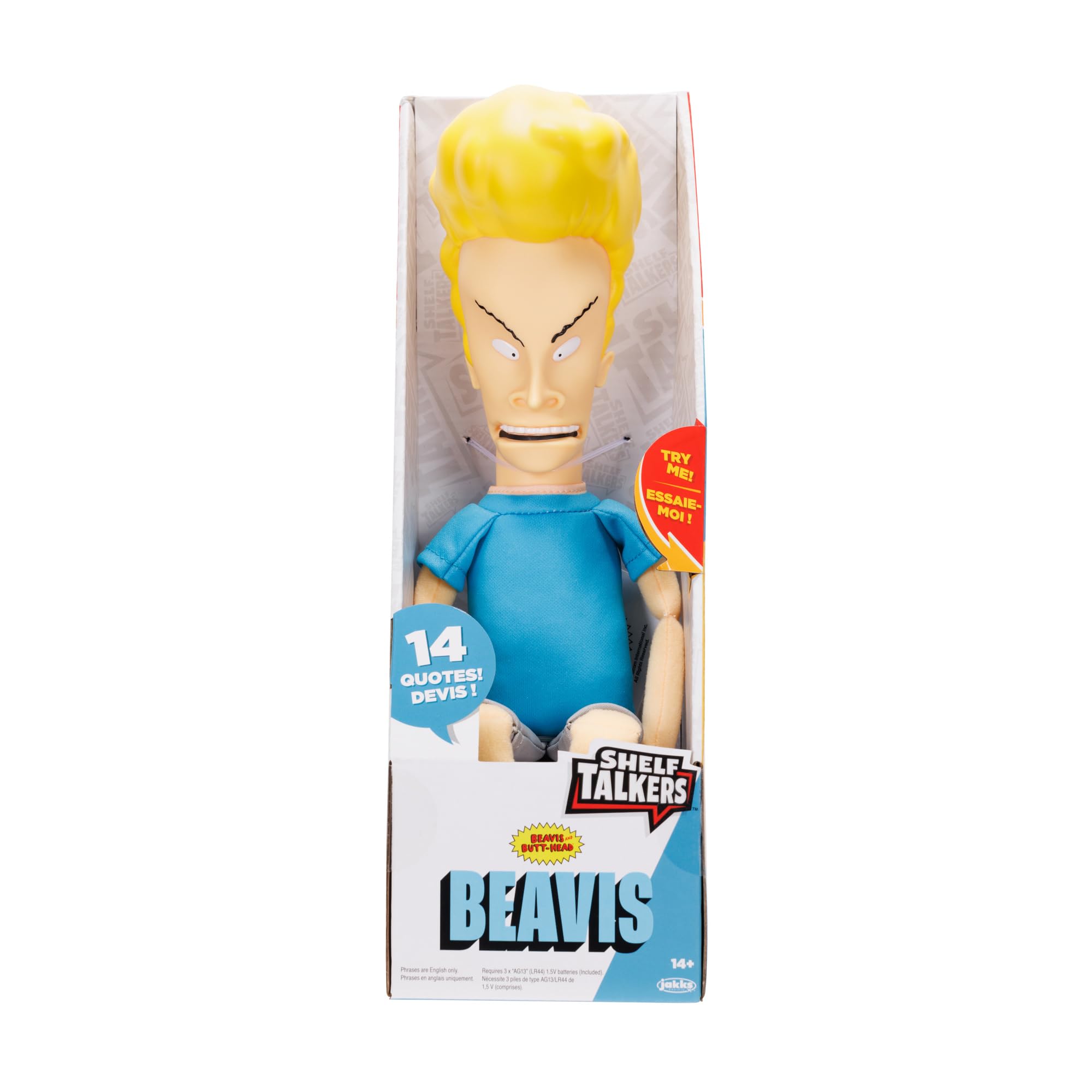 Shelf Talkers Beavis close-up stitching shows craftsmanship