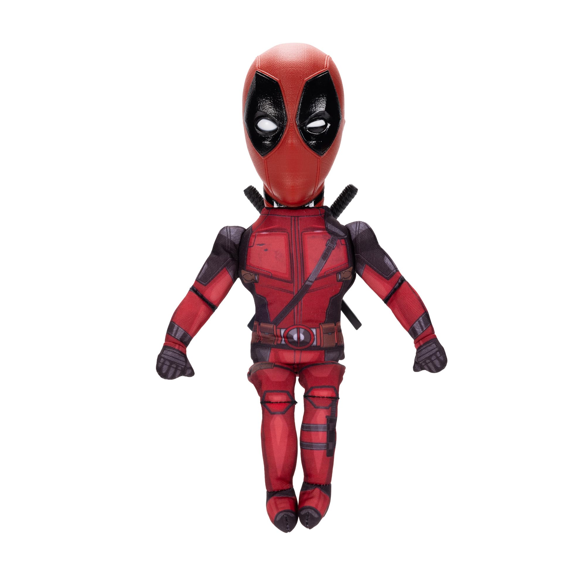 Shelf Talkers Deadpool 12-inch plush with pull-string activates film lines