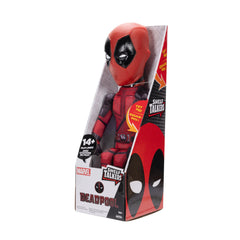 Packaged Shelf Talkers Deadpool collectible emphasizes gift-ready packaging