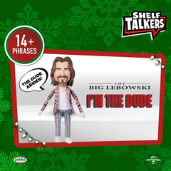 Shelf Talkers The Dude plush feels soft and display-ready