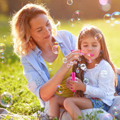Shemira bubble solution included in 6 ml for light, mess-free bubbles