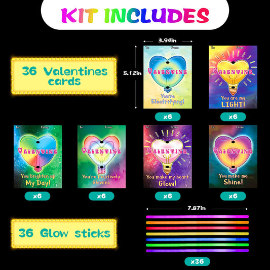 Shemira cute bulb-design valentines cards for joyful messages.