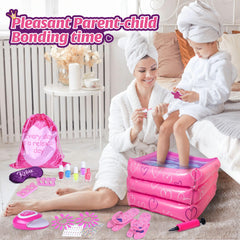 Shemira gift set inflatable tub image suggests relaxing at-home foot soak