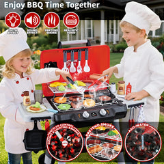 Shemira grill accessories set includes 35 realistic tools for pretend cooking