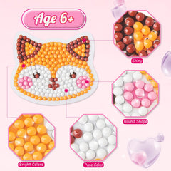 Shemira kit includes easy diamond painting tools for kids.