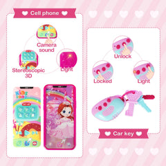 Shemira Play Purse pink smartphone with sounds sparks interactive moments.