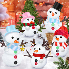 Shemira Snowman Kit kids assembling a snowman craft