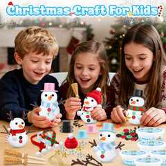 Shemira Snowman Kit hats on display to top cheerful crafts