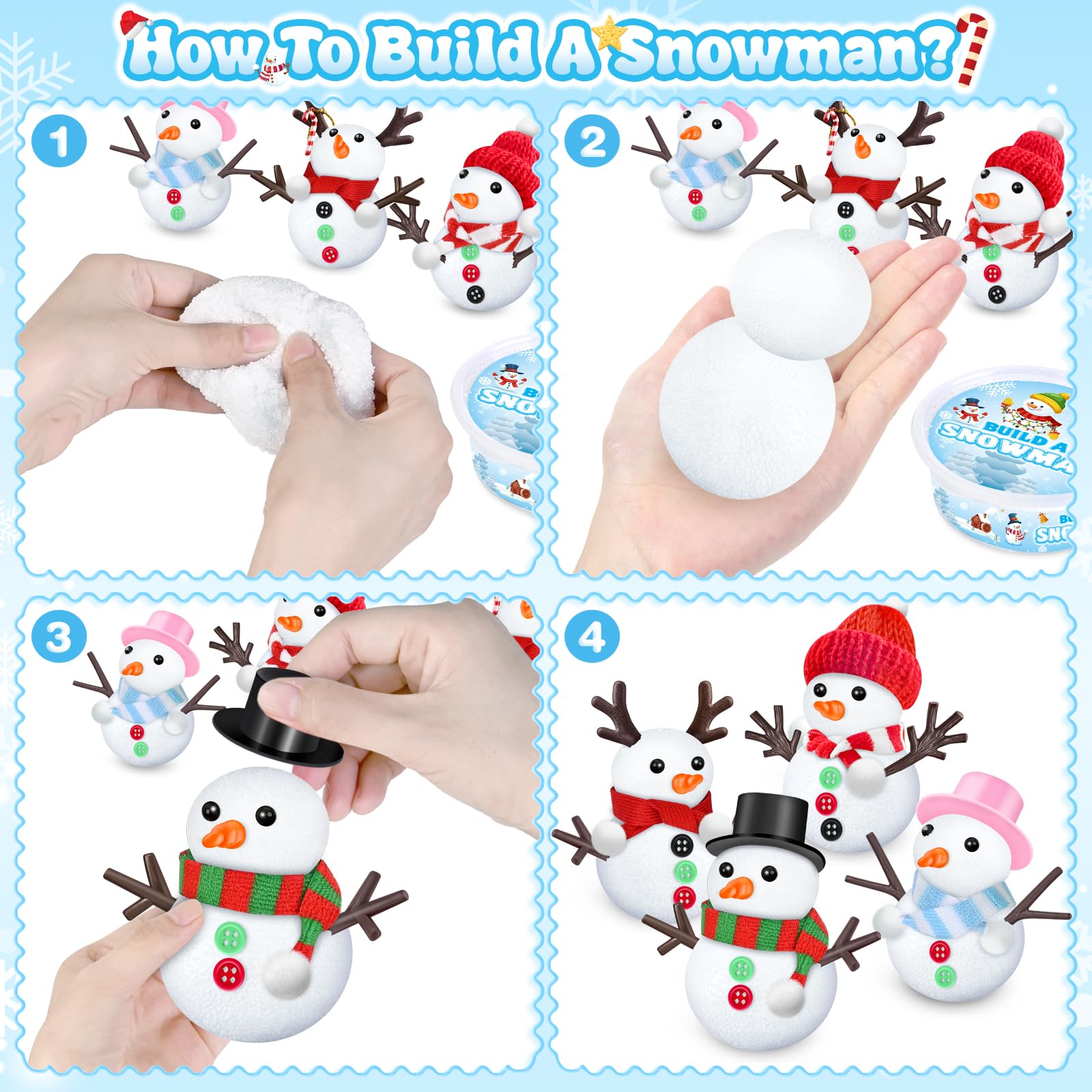 Shemira Snowman Kit party favors idea for classroom or home