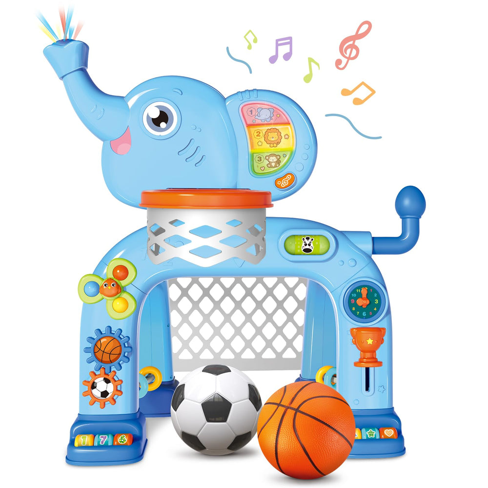 Shemira toddler basketball hoop close-up highlights sturdy construction for durable play