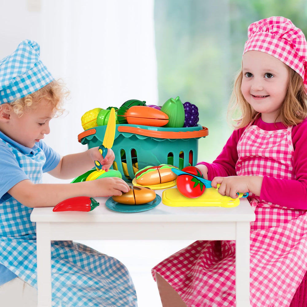Shemira two-piece educational set boosts counting and recognition during pretend cooking.
