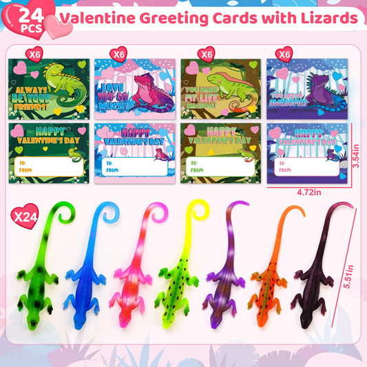 Shemira valentine design-1 card with lizard illustration and punchline.