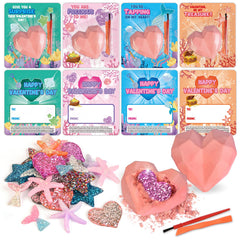 Shemira heart plaster dig kit for classroom gift exchange and learning.