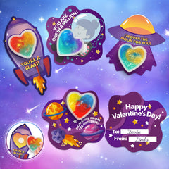 Shemira Valentines heart slime cards set 2 showing galaxy slime colors for exchanges