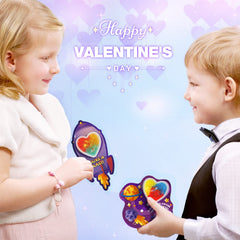 Shemira Valentines heart slime cards set 5 pairs cards with slime for gifting
