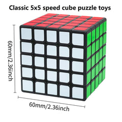 Shengshou 5x5 speed cube top view emphasizing compact design