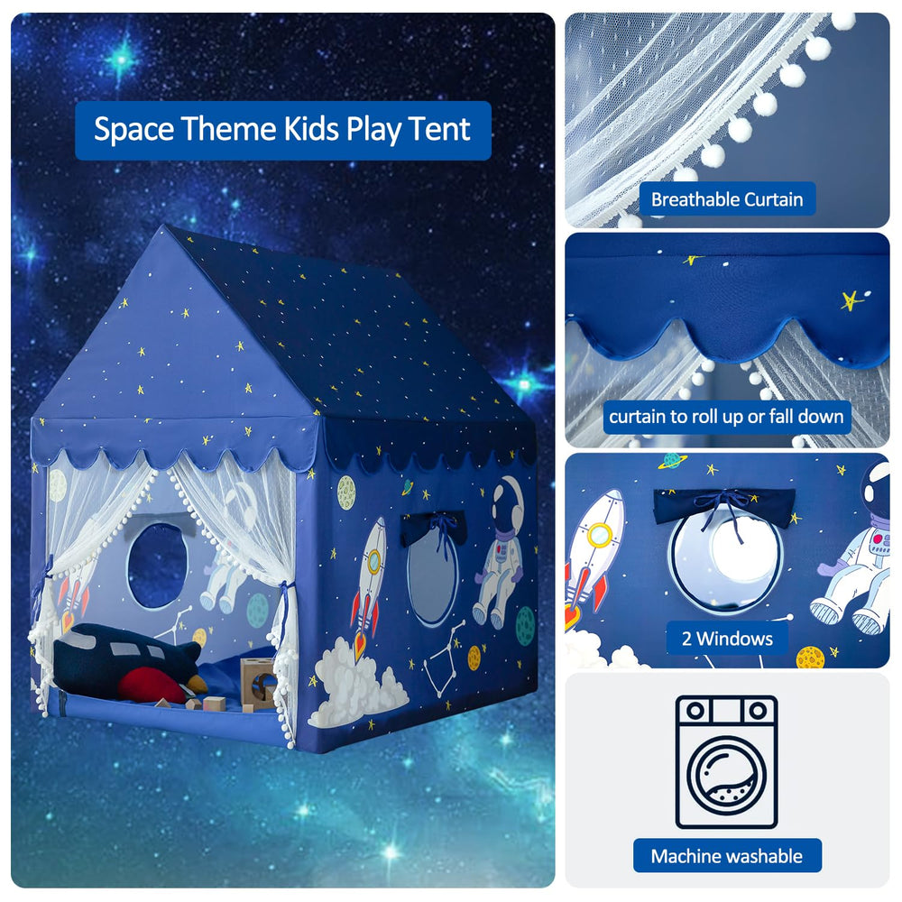 Sherilyn indoor playhouse windows promote ventilation for comfortable playtimes.