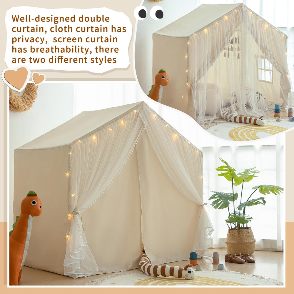 Sherilyn Large space play tent fits multiple kids for shared fun